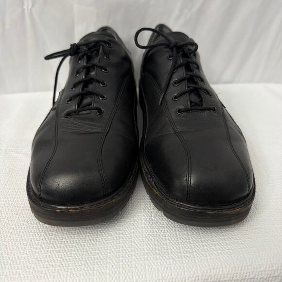 Mephisto Mens 11.5 Black Leather Goodyear Welt Air Relax Shoes - Picture 2 of 9